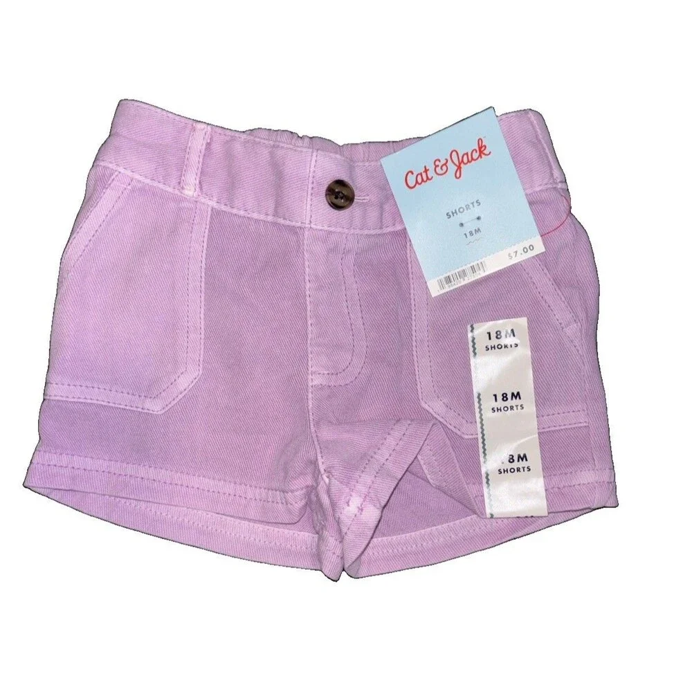 Cat & Jack Baby Girl’s 18M Summer 5pc Clothing Lot NWT Bottoms Only